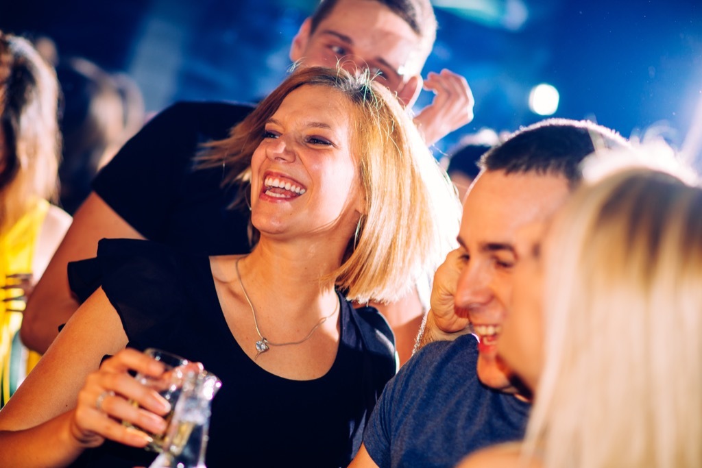 woman at a party {Groundhog Day is Weird}