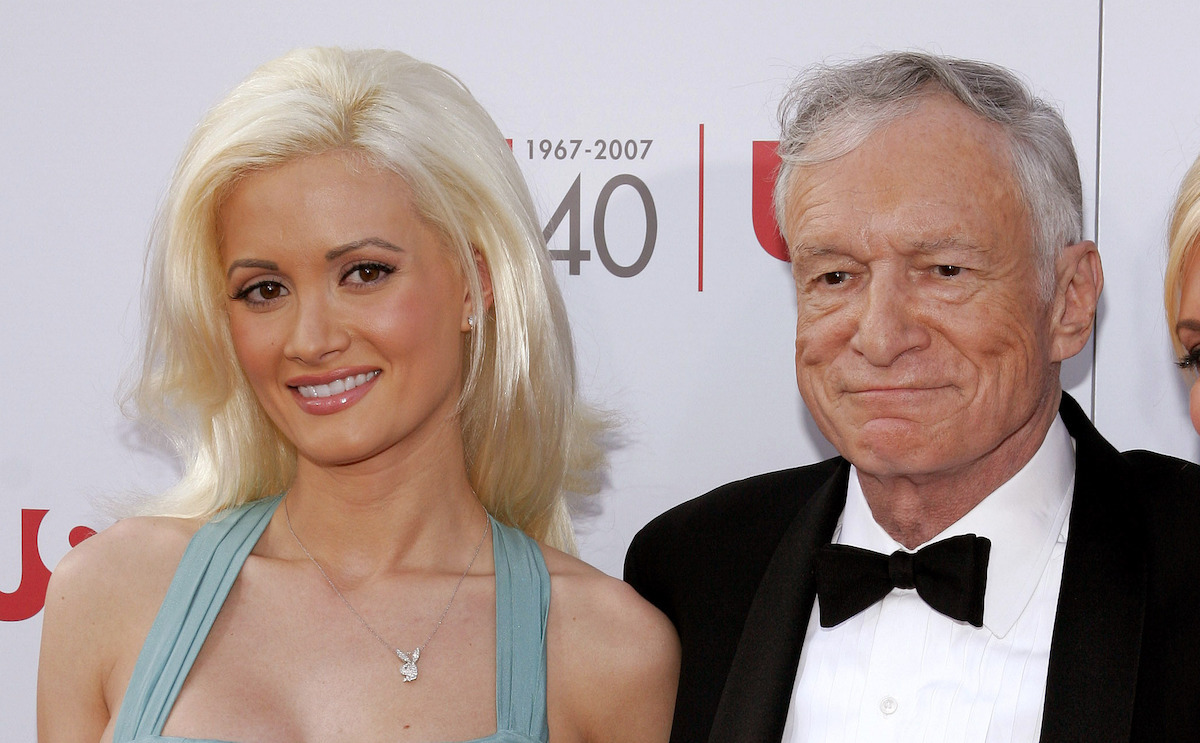 Holly Madison and Hugh Hefner at the AFI Life Achievement Award: A Tribute to Al Pacino in 2007