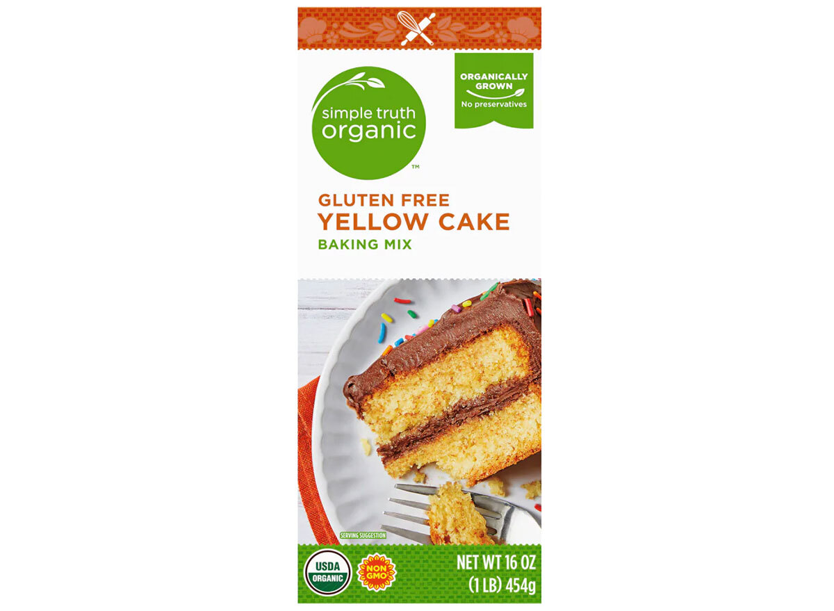 box of kroger simple truth gluten free yellow cake mix