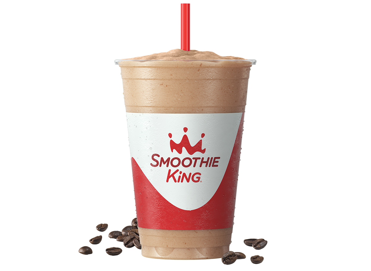 20 ounce coffee flavored keto champ smoothie from smoothie king