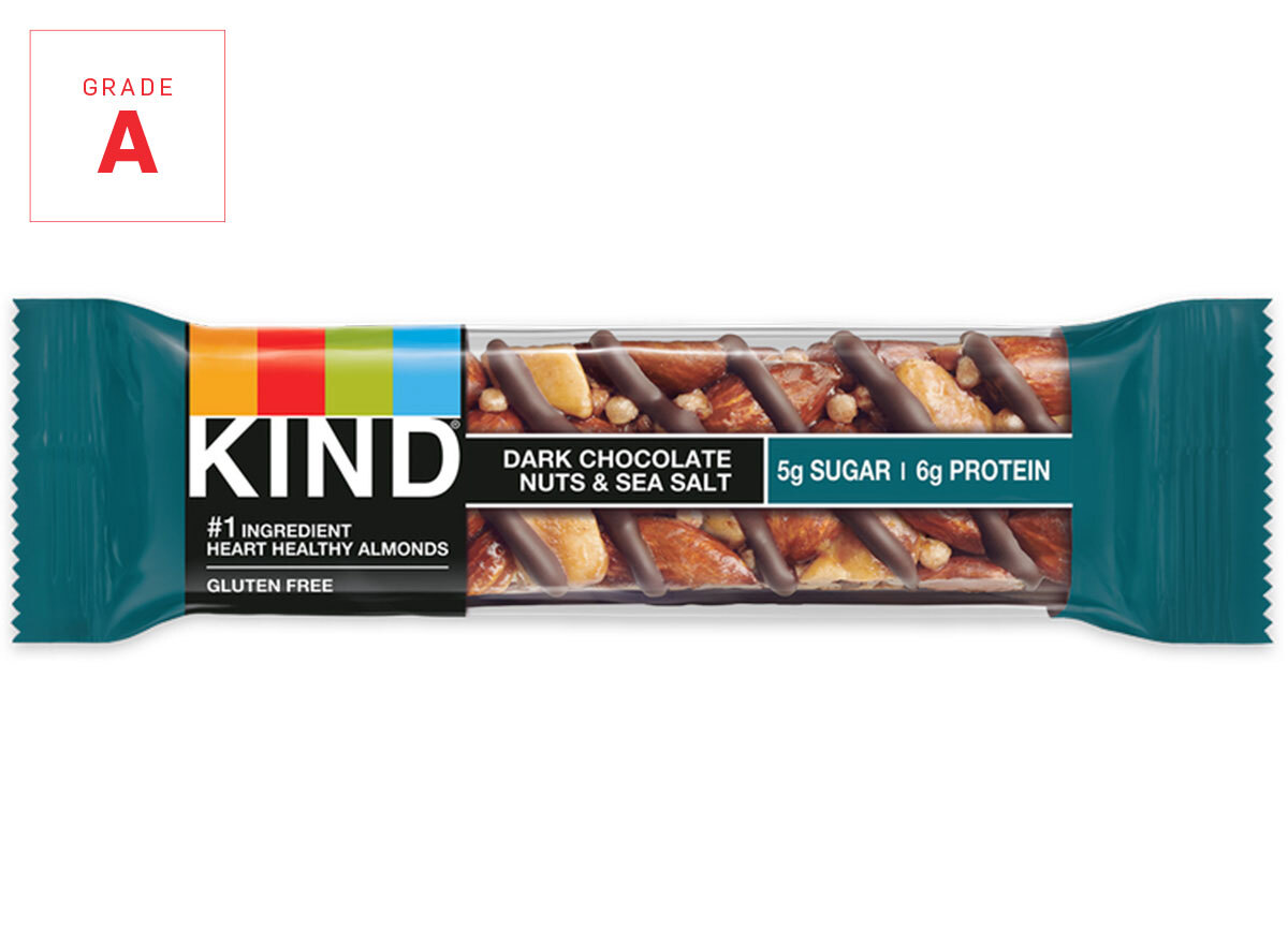 Kind energy bar dark chocolate graded