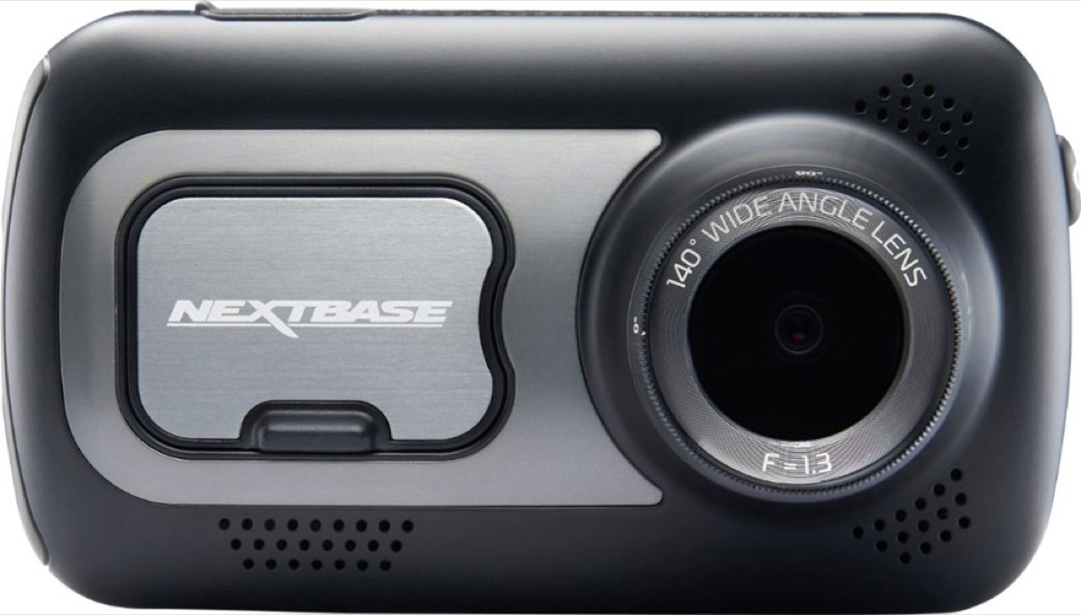 dash cam on white background