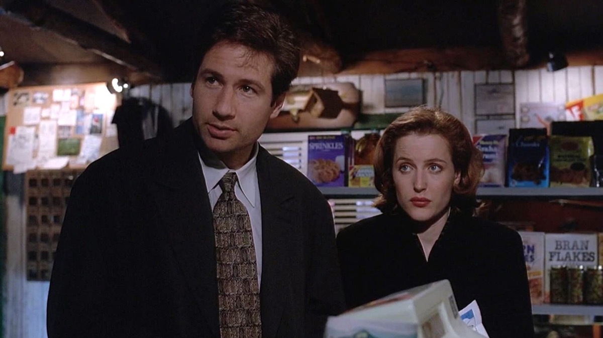 David Duchovny and Gillian Anderson in The X-Files