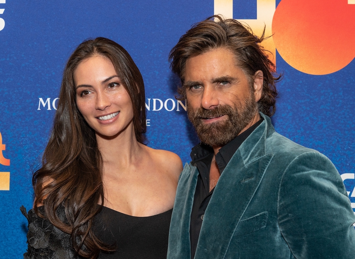 Caitlin McHugh Stamos and John Stamos at opening night of 