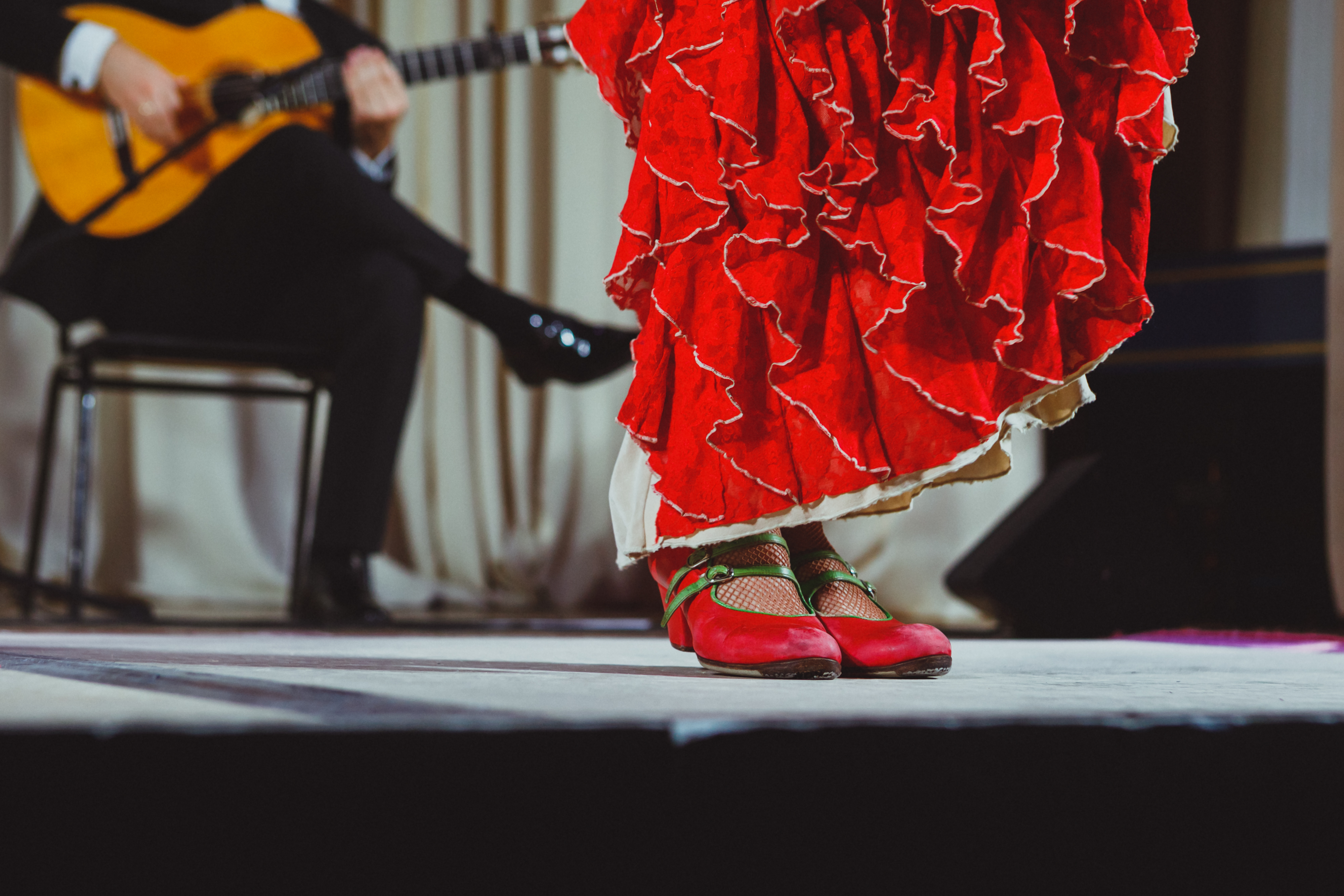 flamenco dancer and guitarist