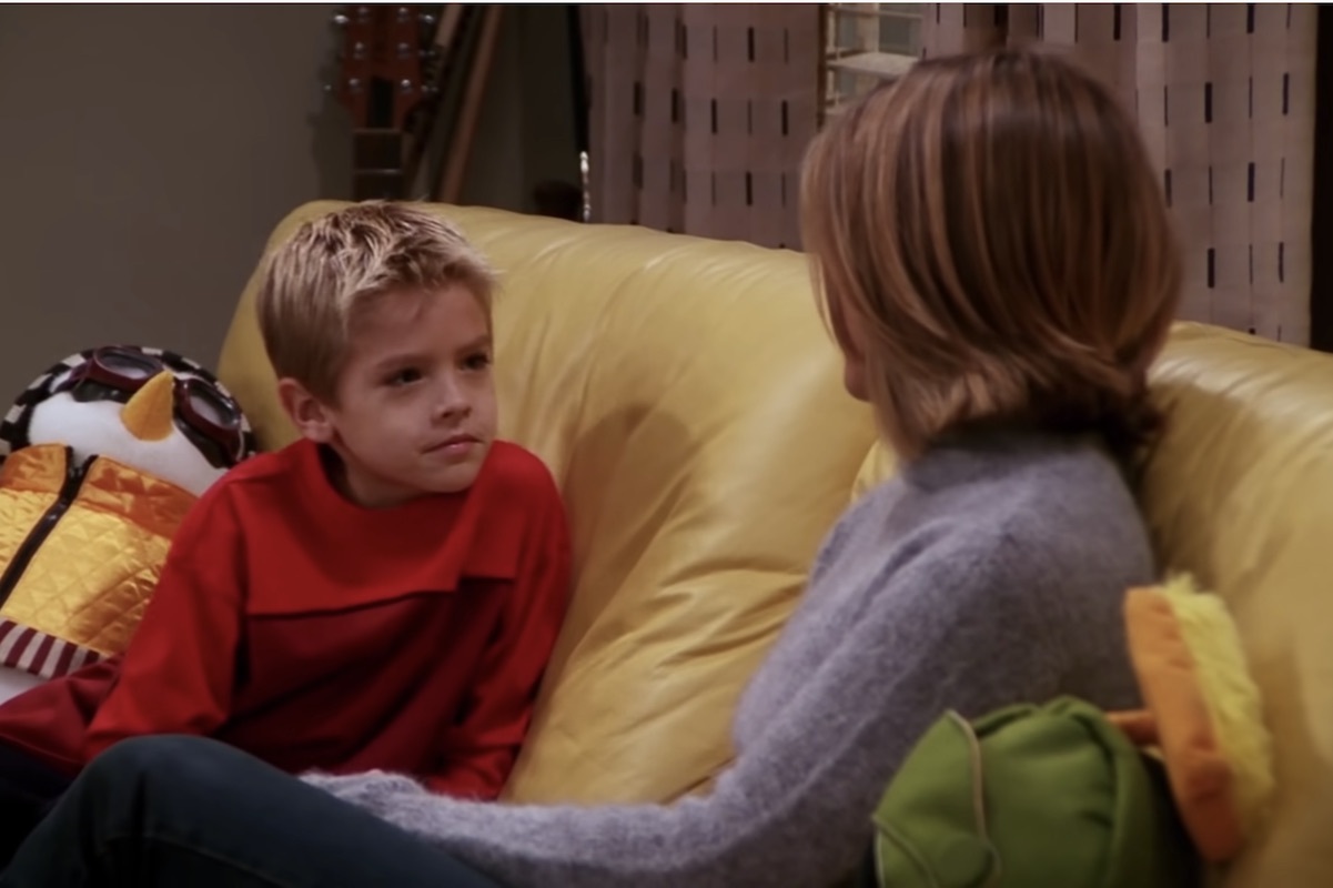 cole sprouse with jennifer aniston on Friends