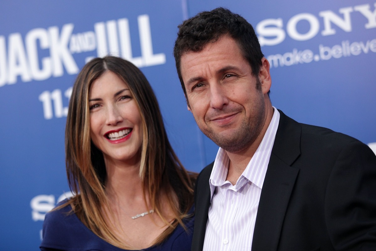 Jackie and Adam Sandler