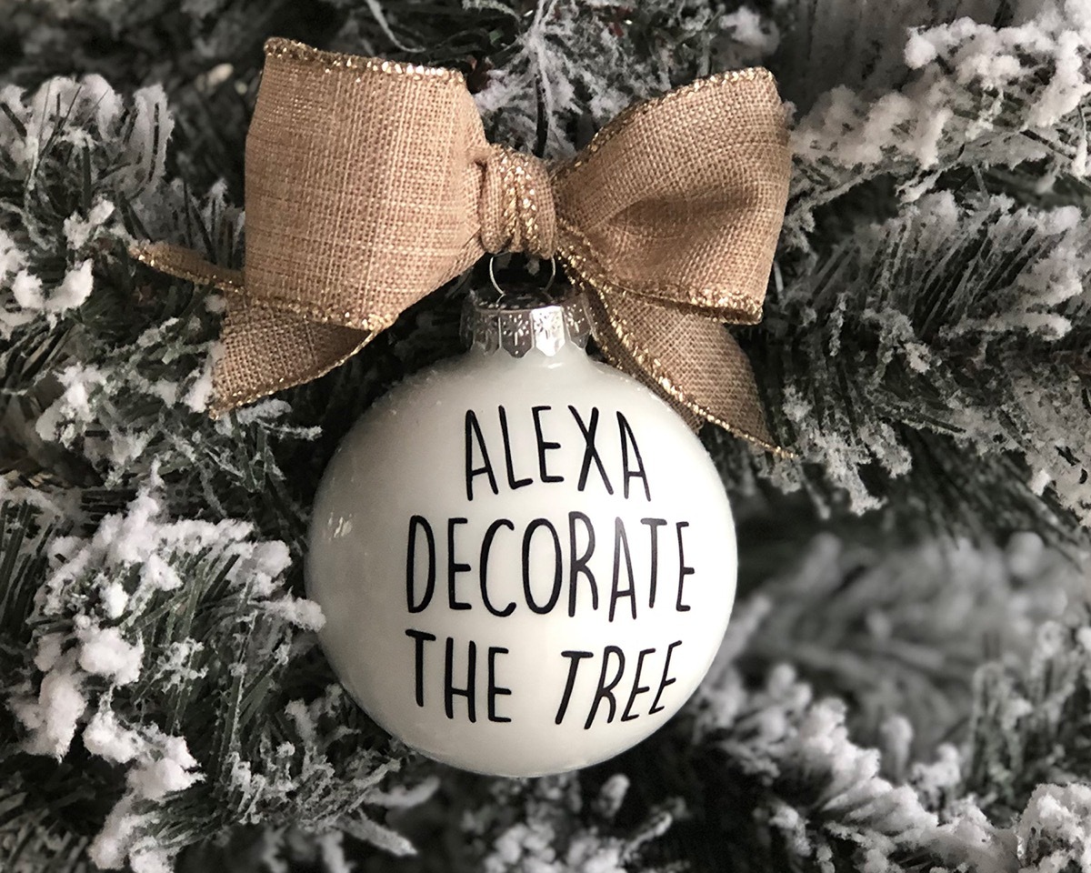 alexa decorate the tree ornament