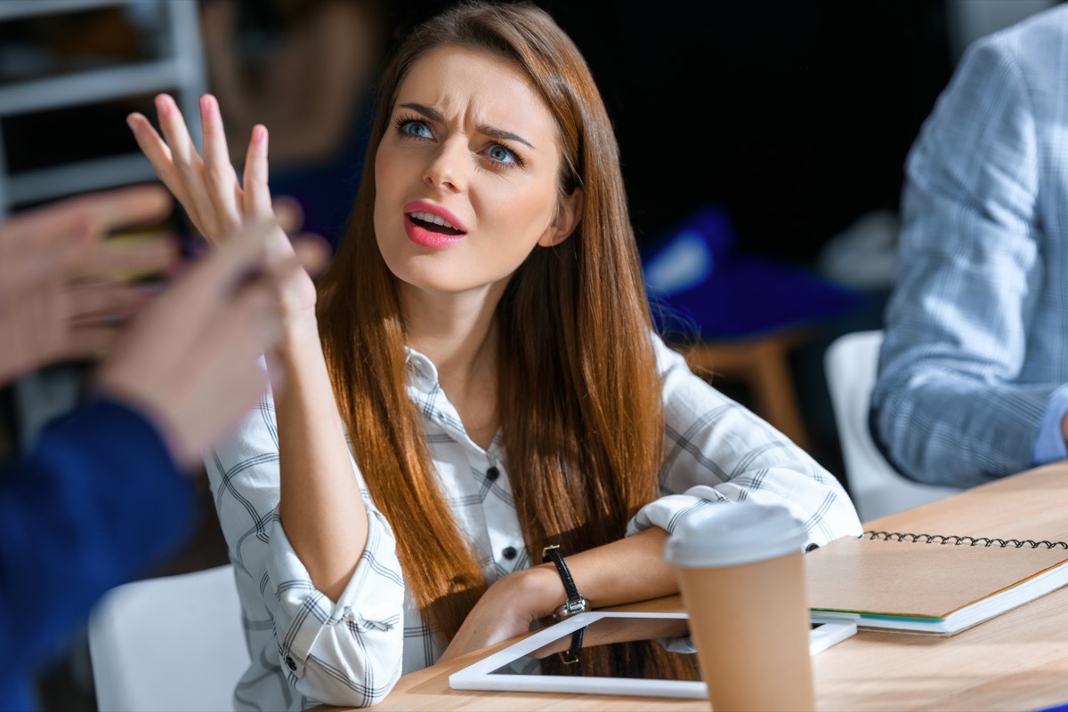 Woman Getting Angry