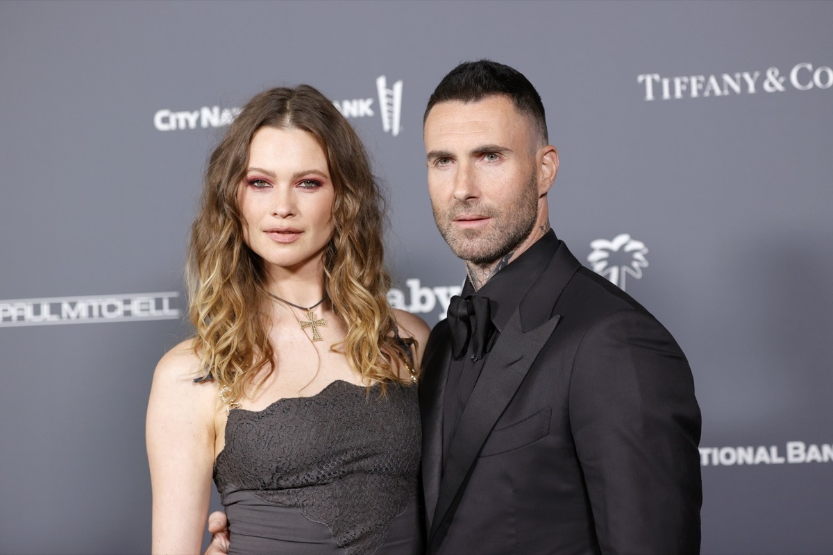 Adam Levine and Behati Prinsloo in 2021