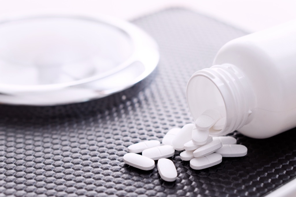 pills on a countertop things to throw away 