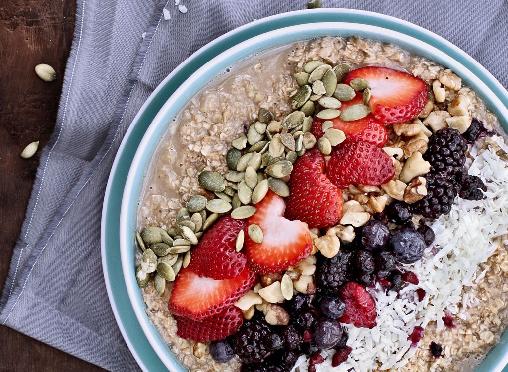 oatmeal toppings fruit seeds