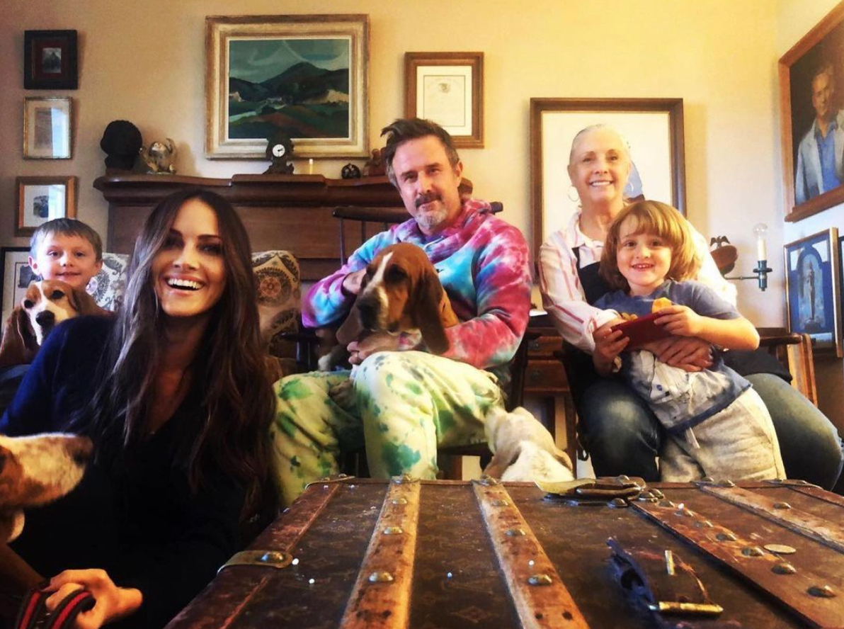 David Arquette and family