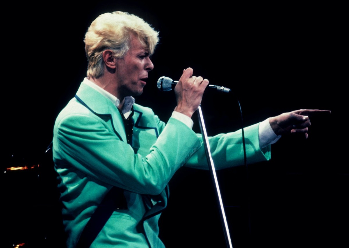 David Bowie performing in 1983