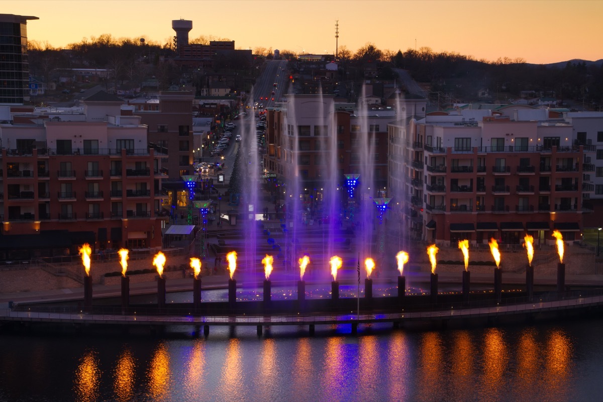 skyline view of Branson Missouri