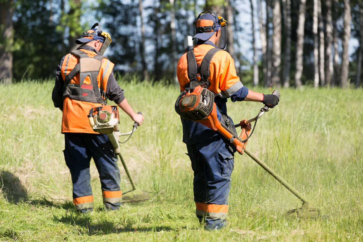 Ground maintenance workers