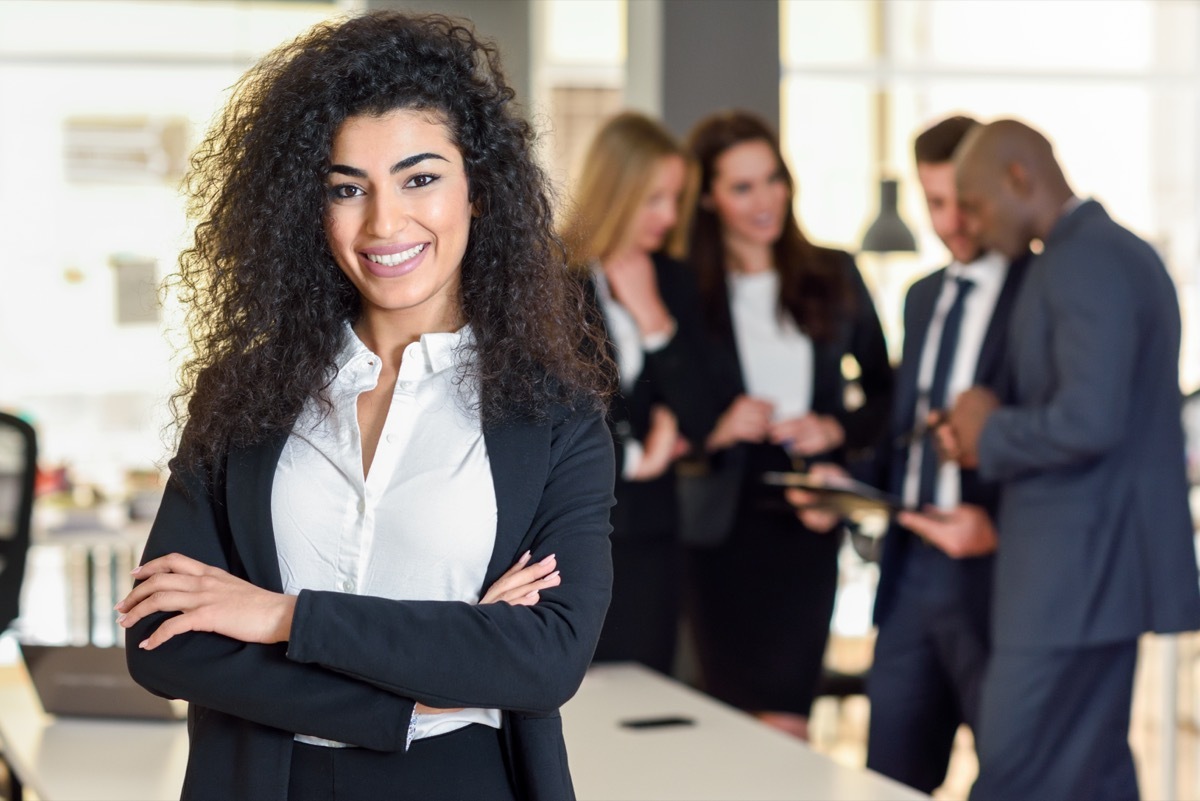 Young Bold Woman in Charge